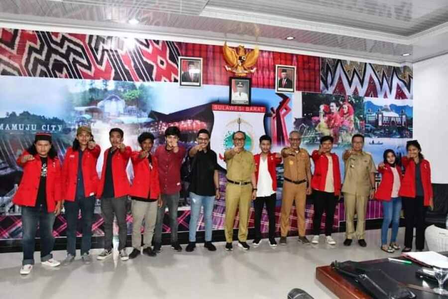 Perwakilan GMNI dan PMII Bertemu Pj Gubsulbar